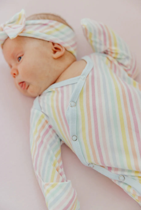 Copper Pearl Newborn Knotted Gown