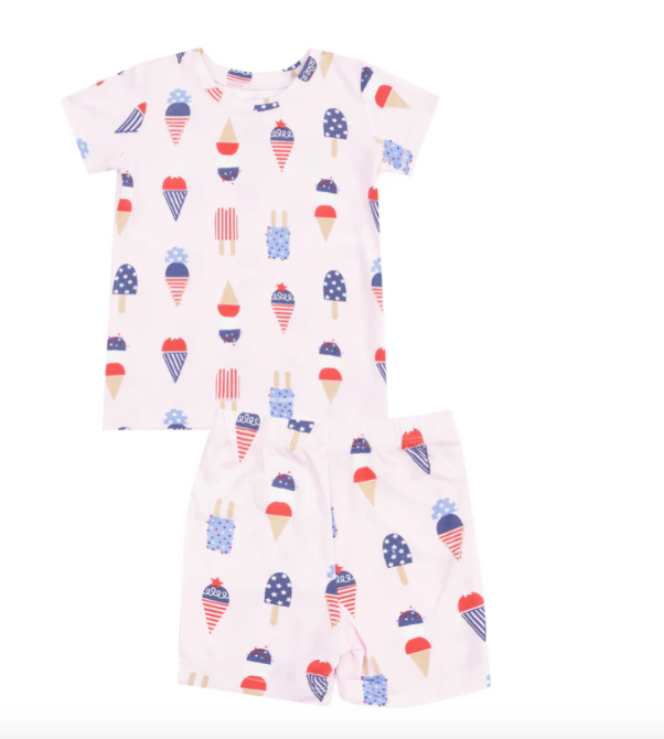 Loungewear Short Set | Pink American Ice Cream