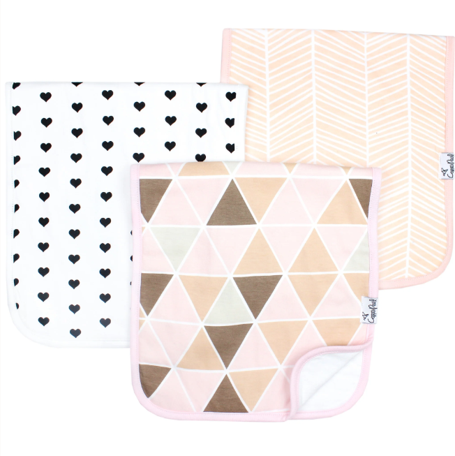 Copper Pearl Premium Burp Cloths