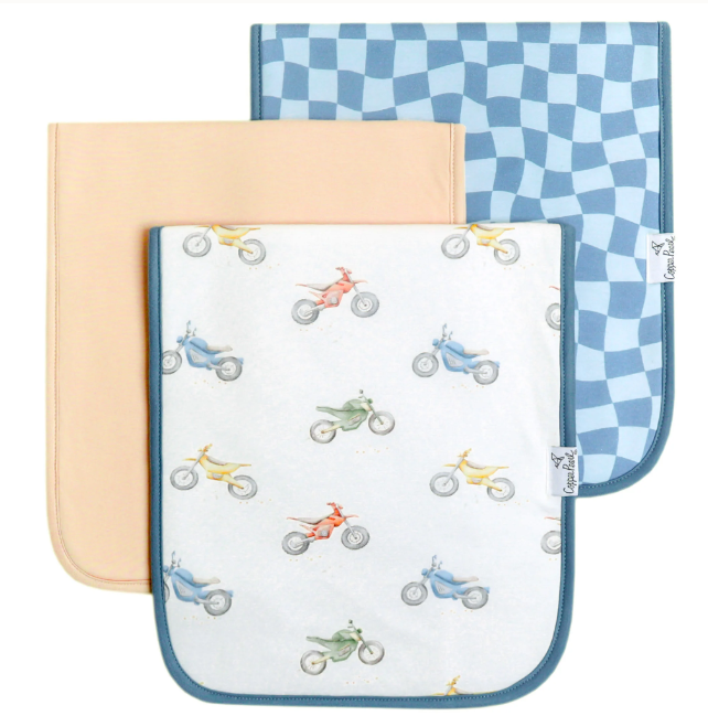 Copper Pearl Premium Burp Cloths