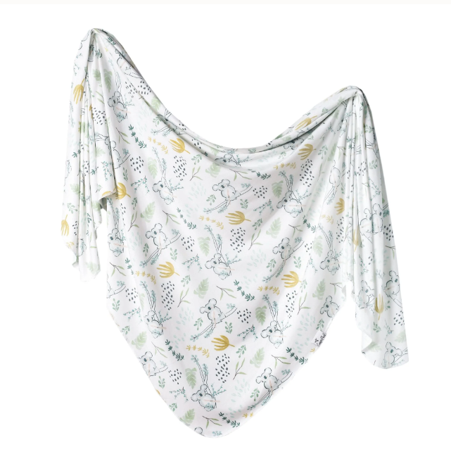 Copper Pearl Knit Swaddle Blanket