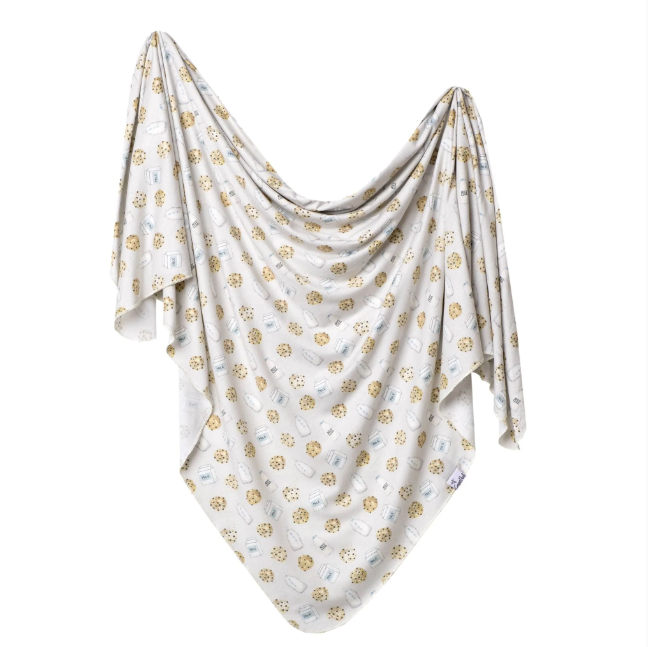 Copper Pearl Knit Swaddle Blanket