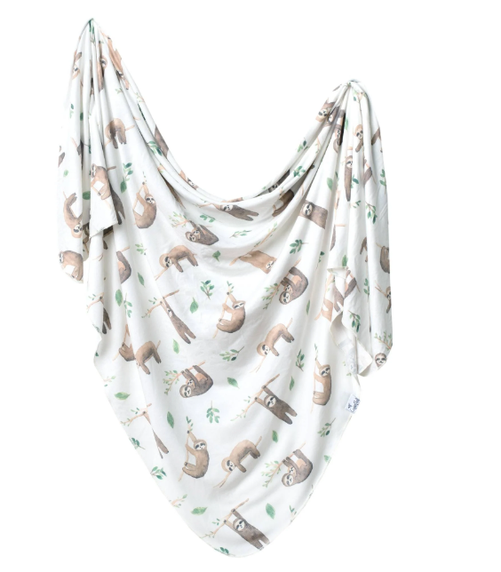 Copper Pearl Knit Swaddle Blanket