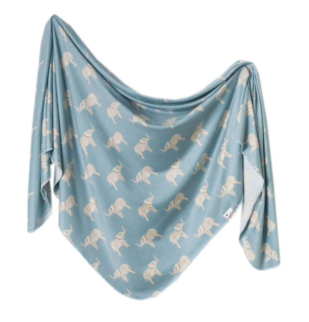 Copper Pearl Knit Swaddle Blanket