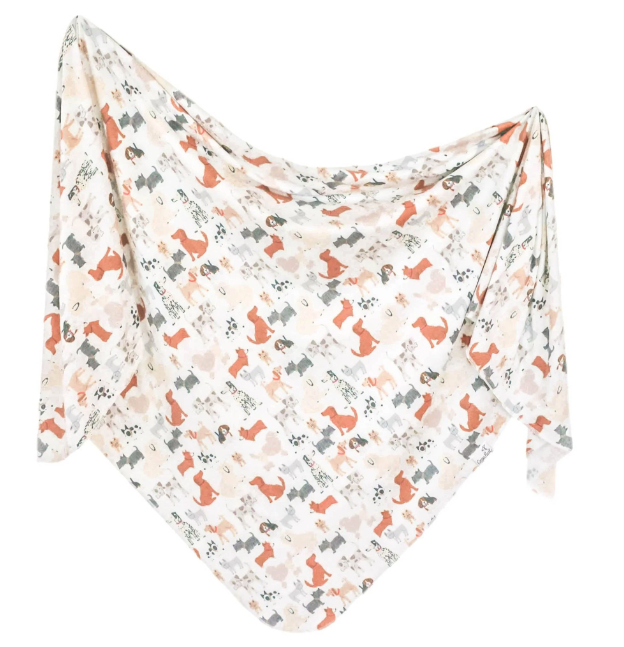 Copper Pearl Knit Swaddle Blanket
