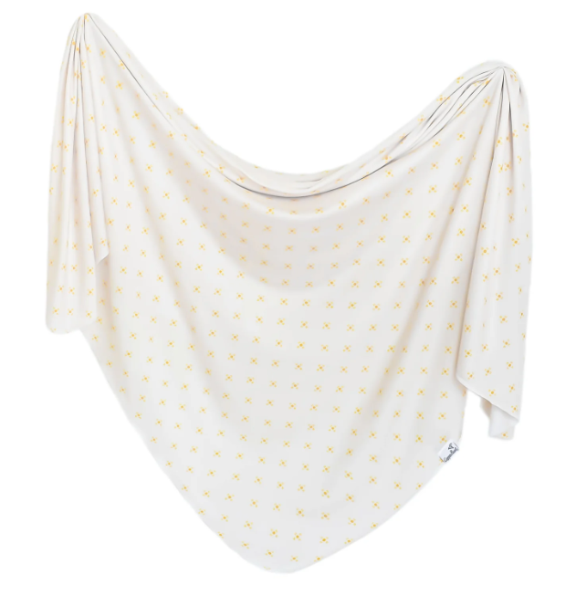 Copper Pearl Knit Swaddle Blanket