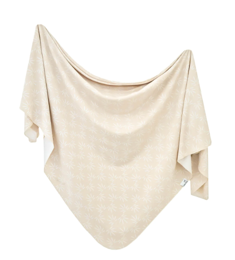 Copper Pearl Knit Swaddle Blanket