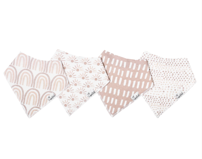 Copper Pearl Bandana Bib Set