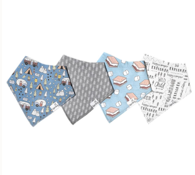Copper Pearl Bandana Bib Set
