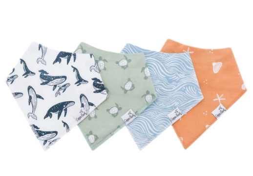 Copper Pearl Bandana Bib Set