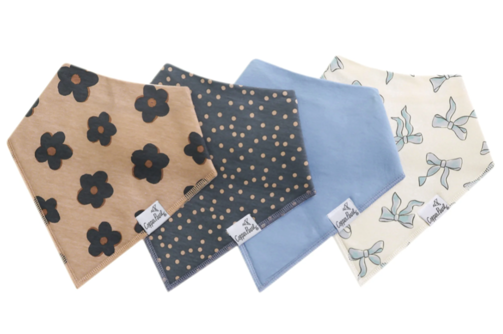 Copper Pearl Bandana Bib Set