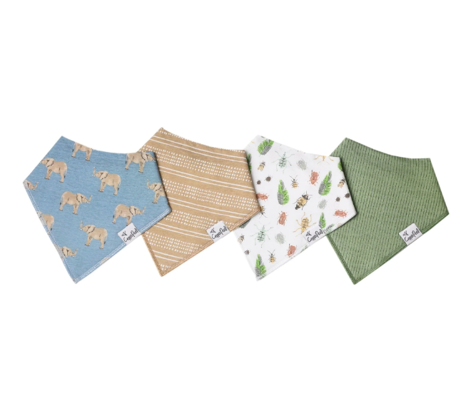 Copper Pearl Bandana Bib Set