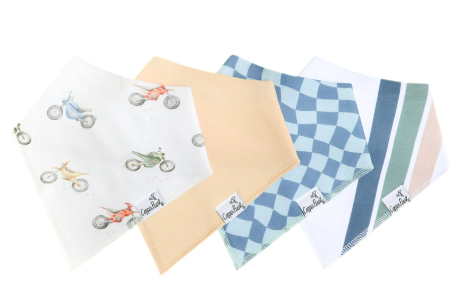 Copper Pearl Bandana Bib Set