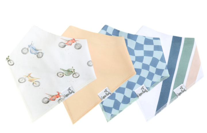 Copper Pearl Bandana Bib Set