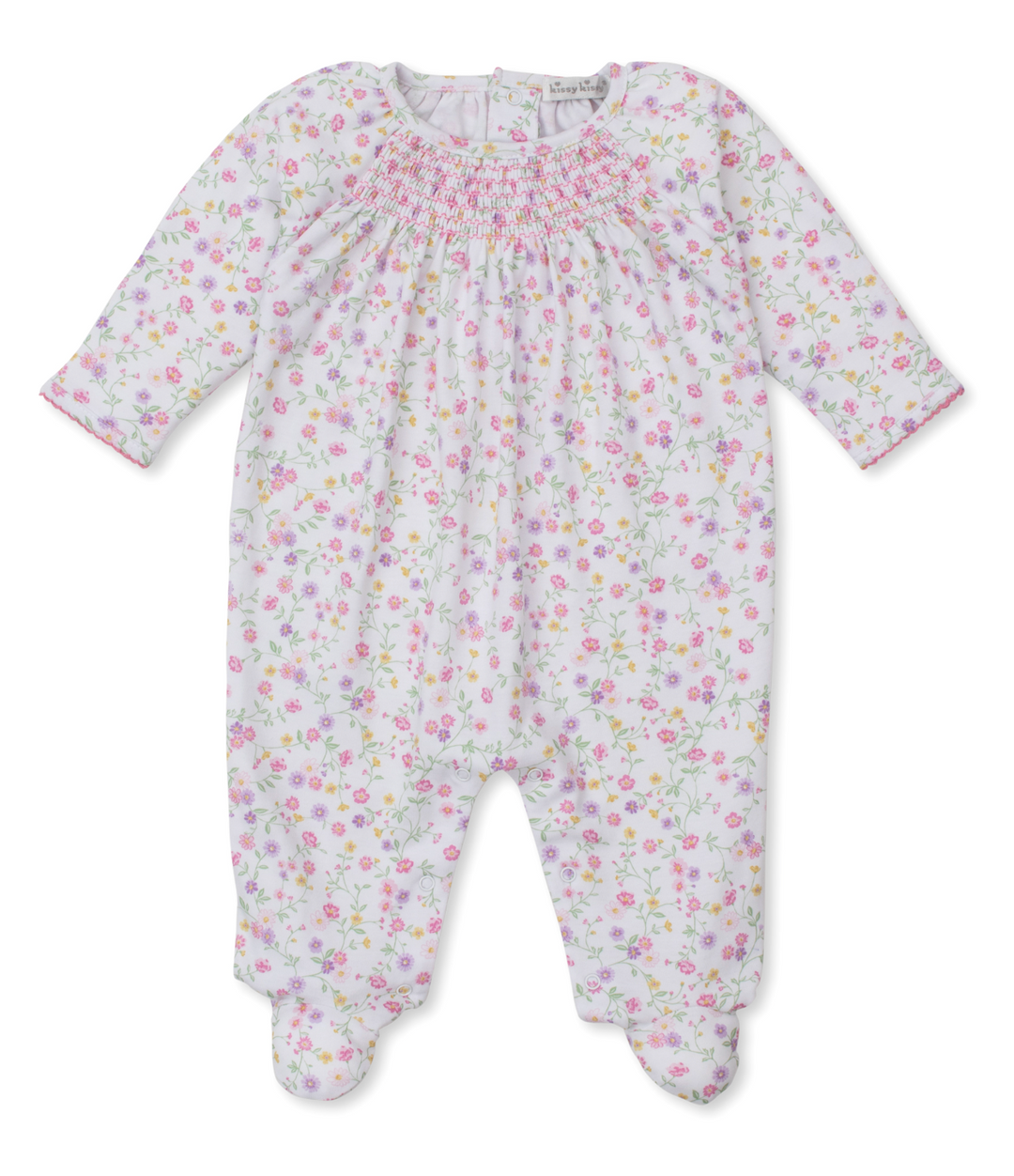 Autumn Gardens Smocked Footie