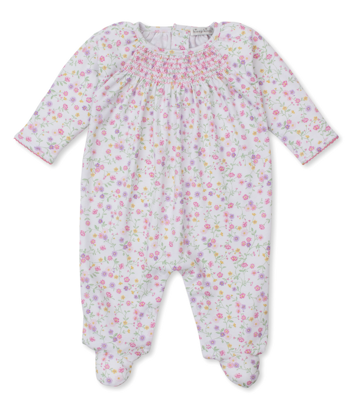 Autumn Gardens Smocked Footie