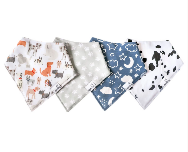 Copper Pearl Bandana Bib Set