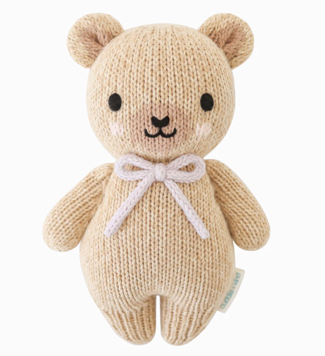 Baby Honey Bear | Lavender Bow