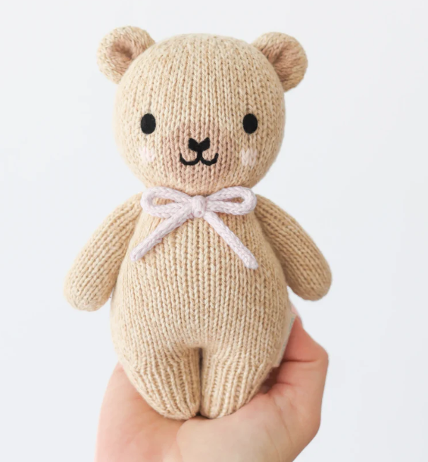 Baby Honey Bear | Lavender Bow