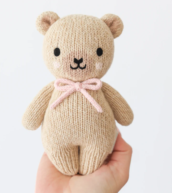 Baby Honey Bear | Blush Bow