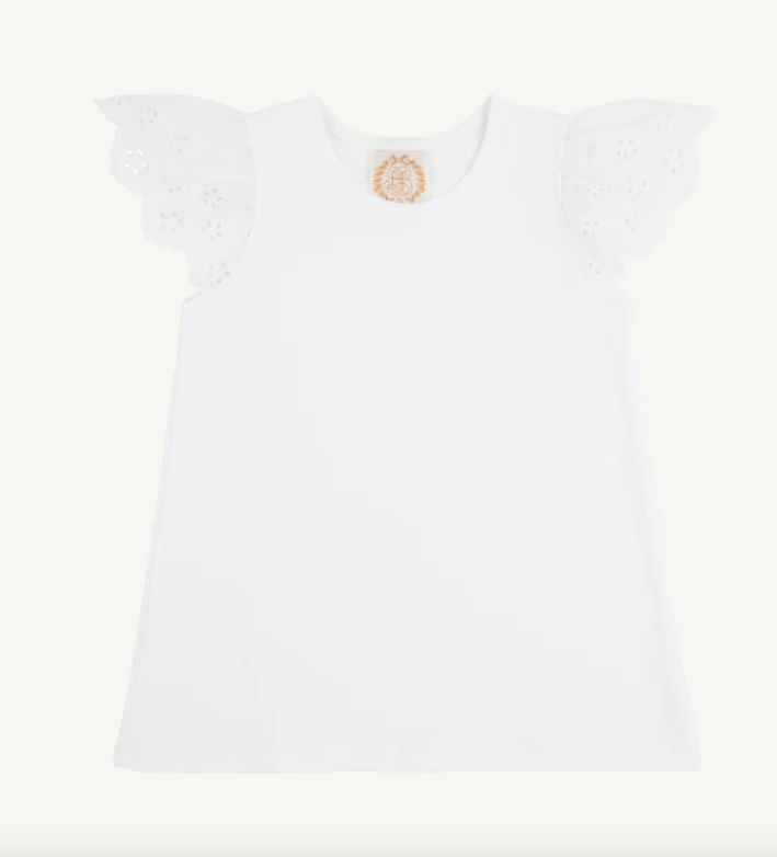 Ellen's Eyelet Top | Worth Ave White
