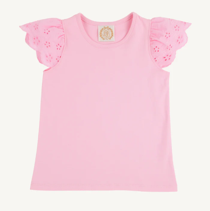 Ellen's Eyelet Top | Pier Party Pink