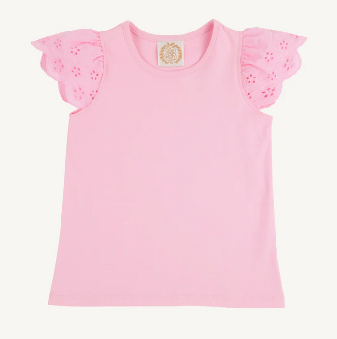 Ellen's Eyelet Top | Pier Party Pink