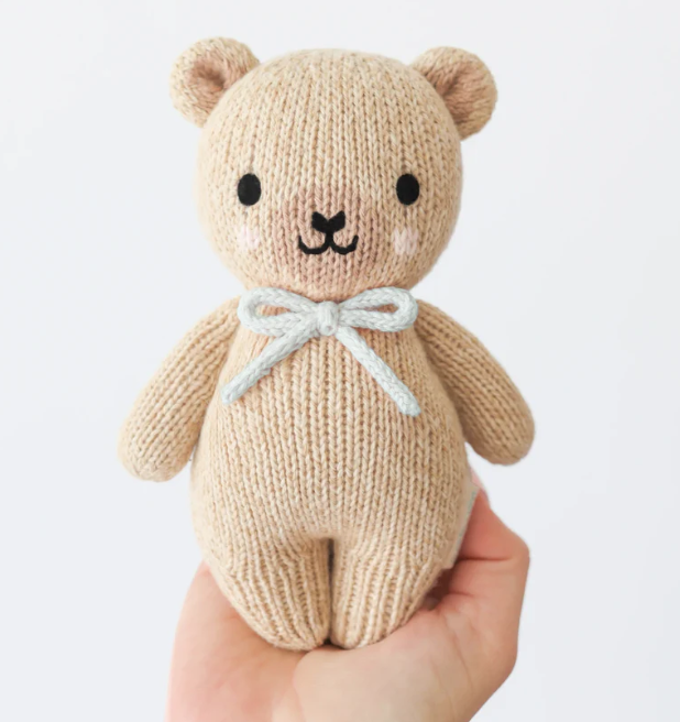 Baby Honey Bear | Robin's Egg Blue Bow