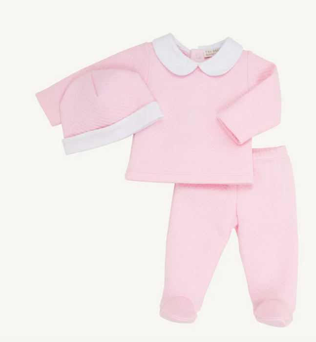 Harts Hold Me Set Pima Jacquard | Palm Beach Pink w/Worth Ave White
