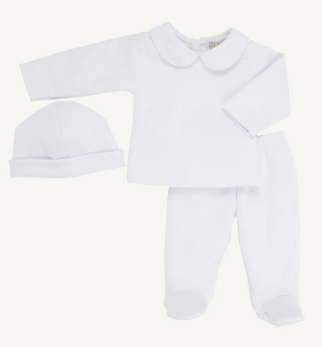 Harts Hold Me Set Pima Jacquard | Worth Ave White