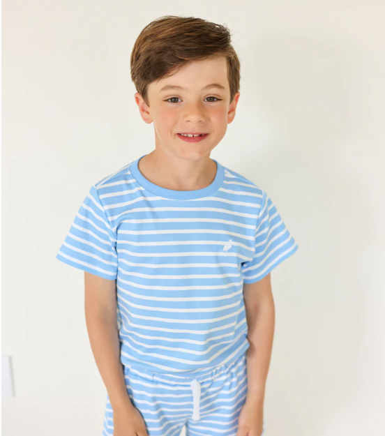 Carter Crewneck | Sarasota Sky Stripe