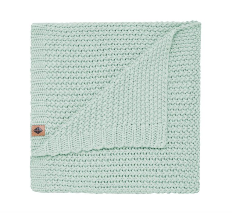 Chunky Knot Baby Blanket | Sage