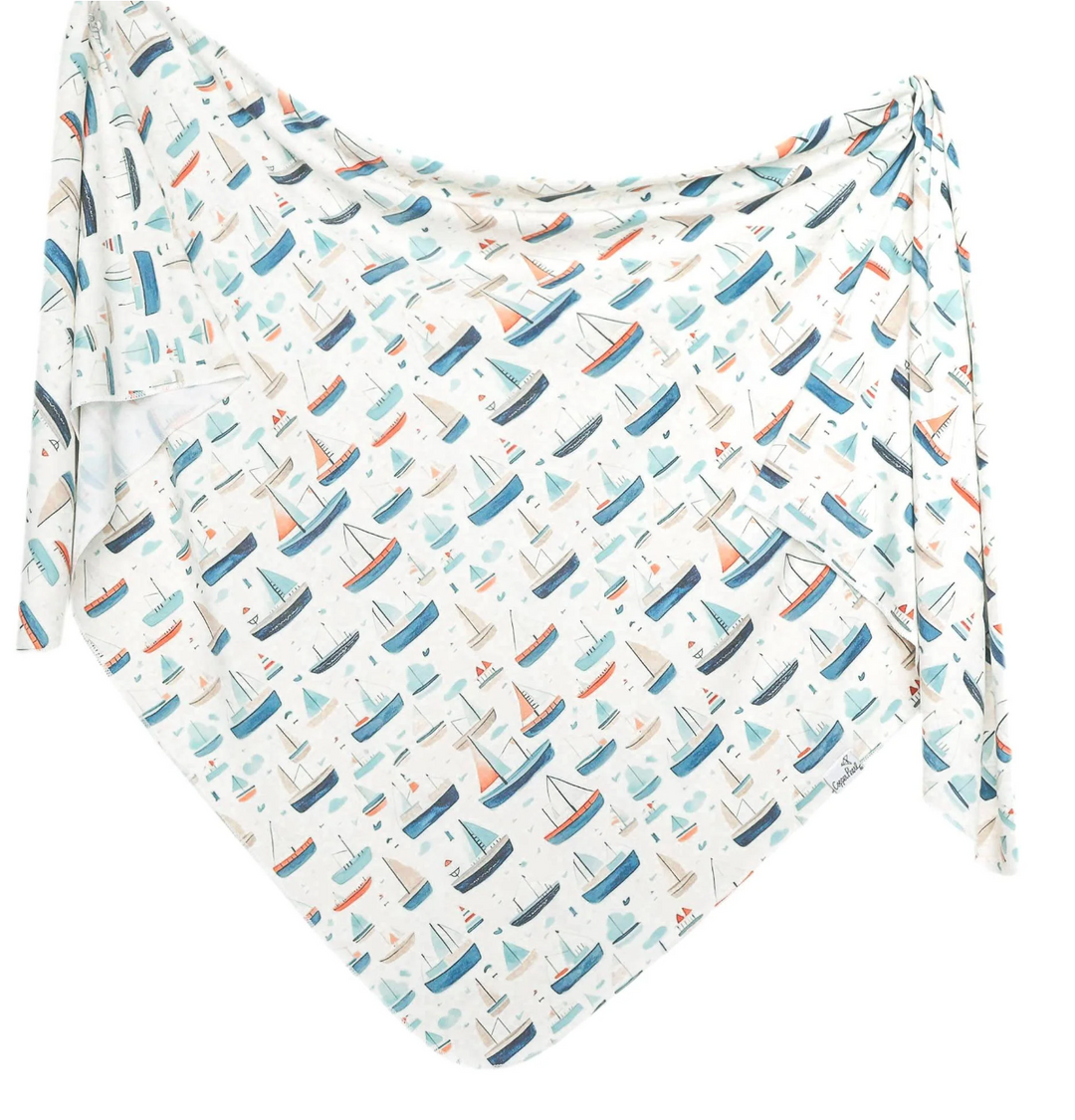 Copper Pearl Knit Swaddle Blanket