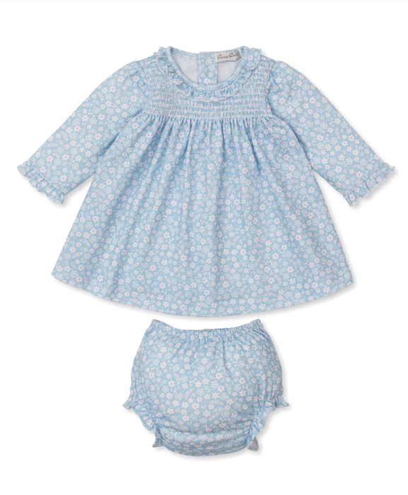 Lt Blue Fall in Bloom Dress Set
