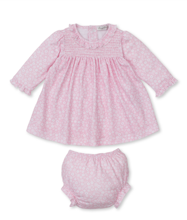 Pink Fall in Bloom Dress Set