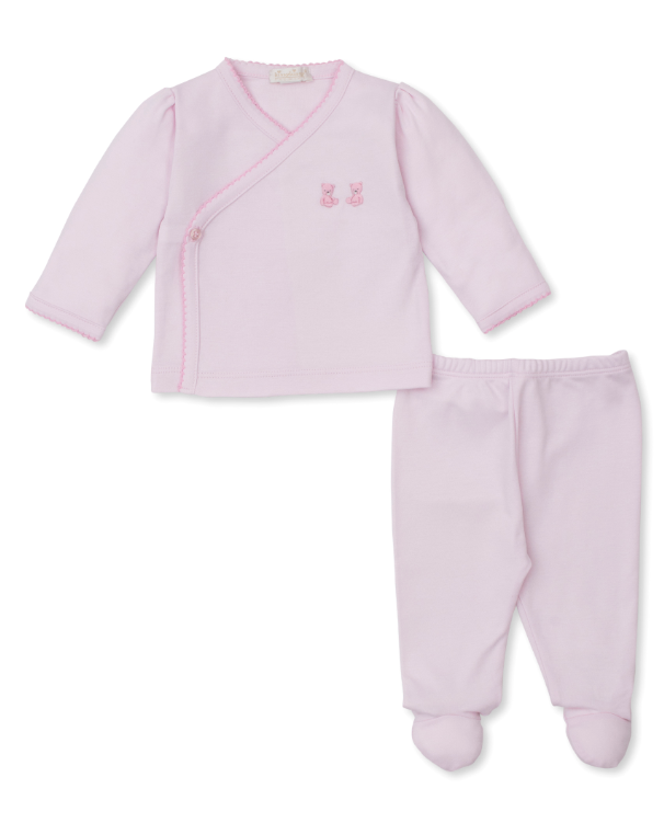 Pink SCE Teddy Bear Footed Pant Set