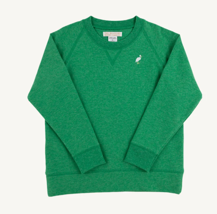 Cassidy Comfy Crewneck French Terry | Gibson Island Green