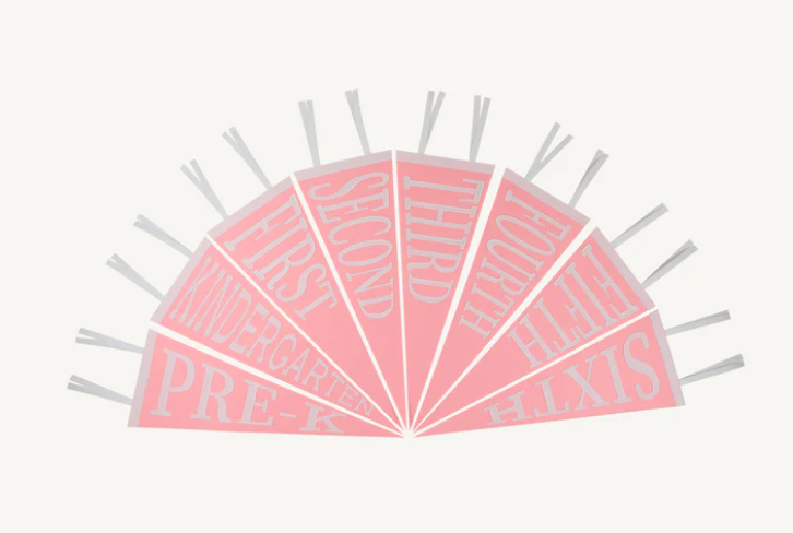 Back to School Pennant | Hamptons Hot Pink