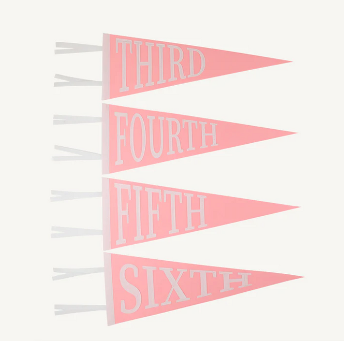 Back to School Pennant | Hamptons Hot Pink