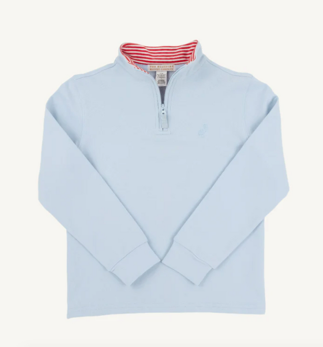 Haywood Half-Zip | Buckhead Blue w/Richmond Red Stripe