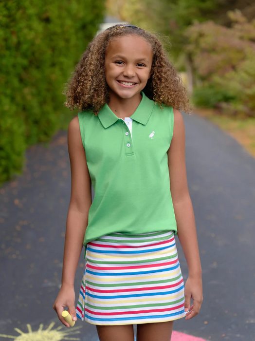 Anna Price Sleeveless Polo | Gibson Island Green