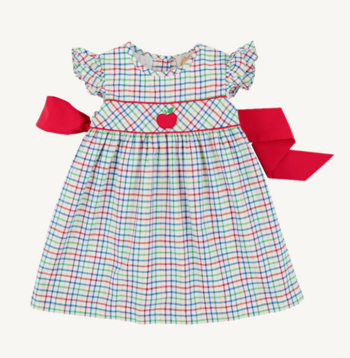 Addie Angel Sleeve Woven Dress | Kindness Wins Windowpane