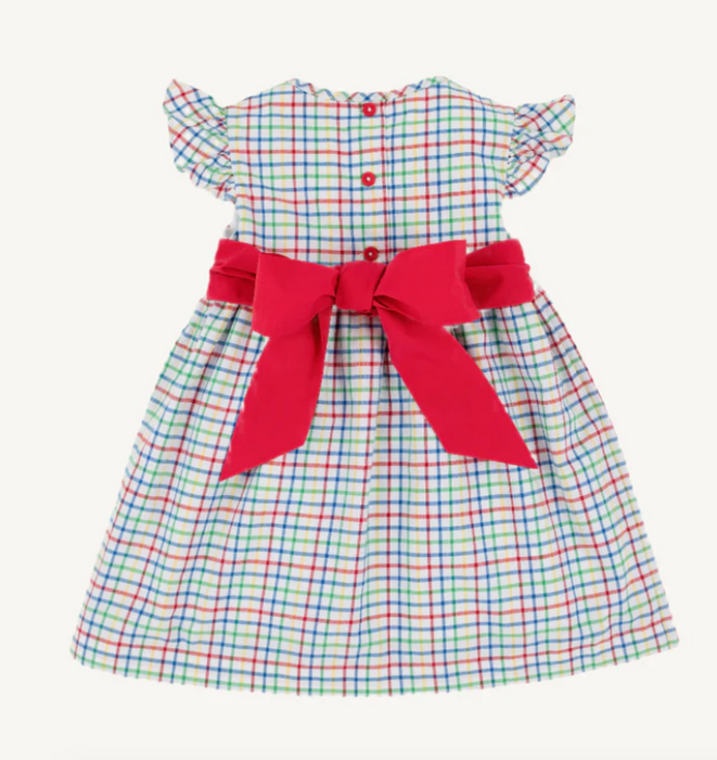 Addie Angel Sleeve Woven Dress | Kindness Wins Windowpane