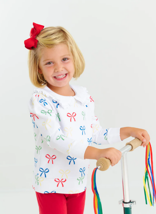 Maude's Ruffle Cassidy Comfy Crewneck | Ribbon Reminder