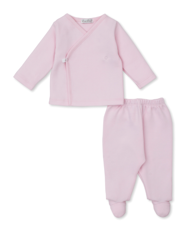 Pink Sweet Homecoming Jacquard Pant Set