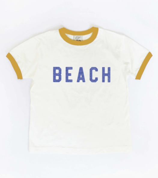 Mustard Trim BEACH TShirt