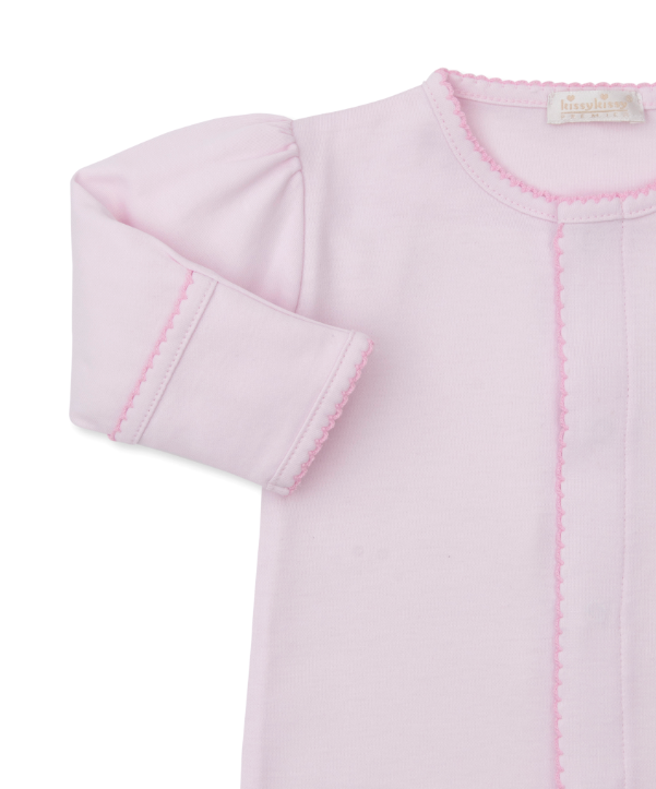 Pink Noah Ark Footie w/Hand Embroidery