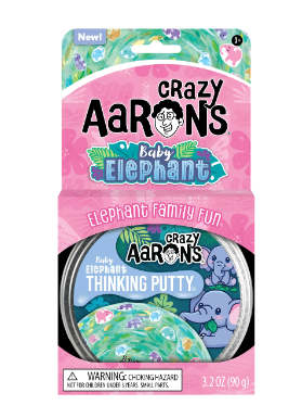 Baby Elephant Thinking Putty Tin