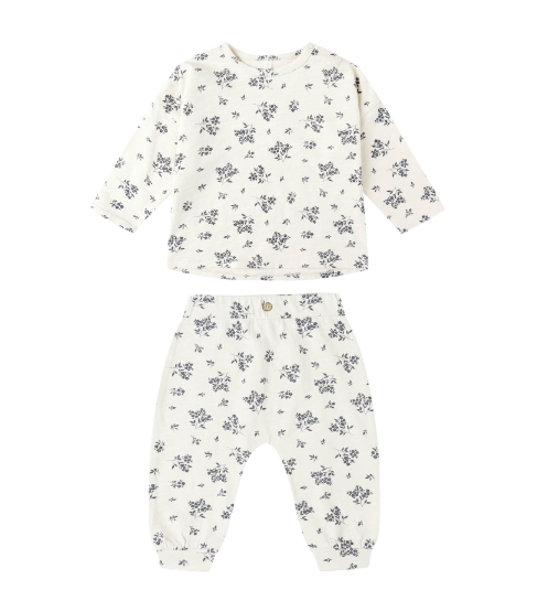 Tee + Pant Set | Blue Floral