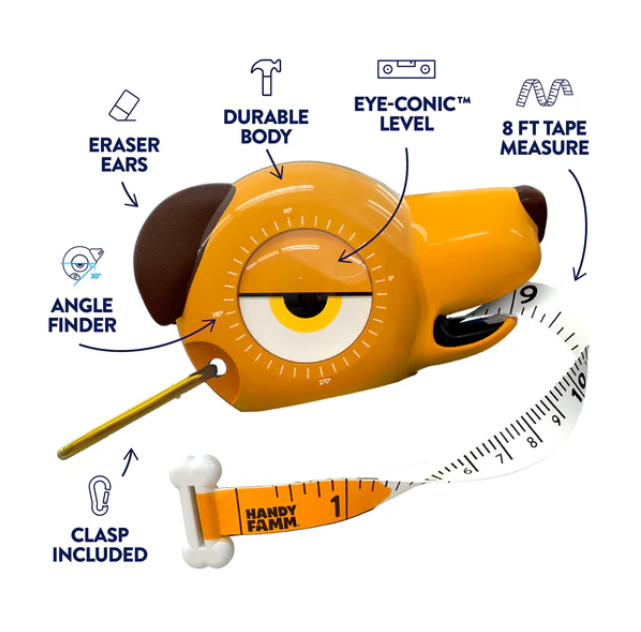 Nutmeg Tan Dog Tape Measure